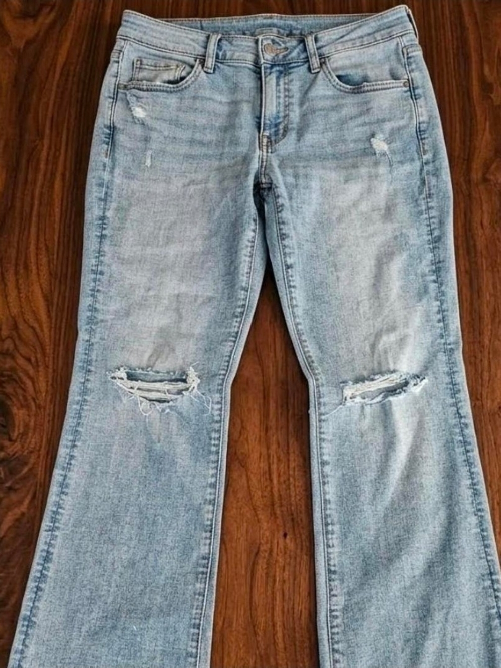 American Eagle Outfitters Light Blue Flare Jeans